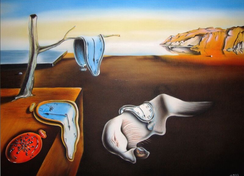 The Persistence of Memory với hình ảnh đồng hồ tan chảy độc đáo
