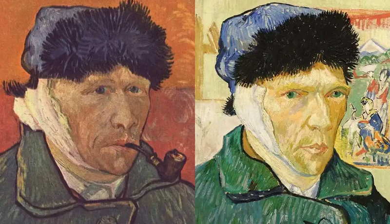 Các bức chân dung tự họa cho thấy sự quan sát nội tâm sâu sắc và trạng thái tinh thần của Van Gogh qua từng giai đoạn. 