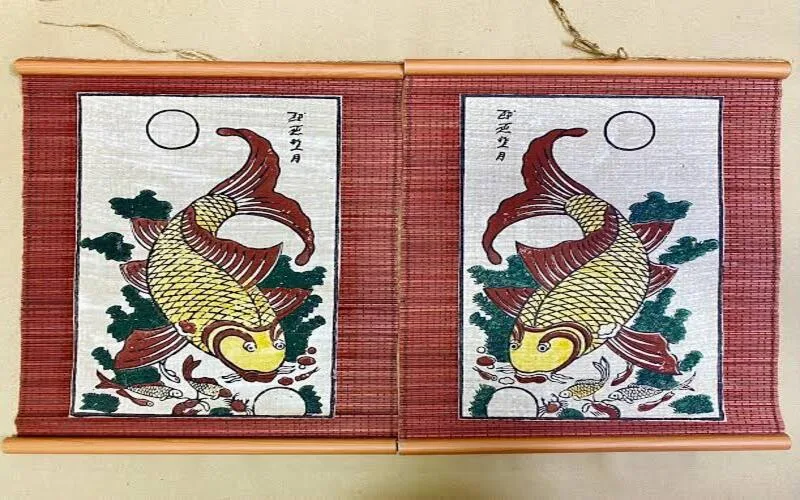 Tranh Đông Hồ cá chép: Nét đẹp dân gian và ý nghĩa phong thủy truyền thống